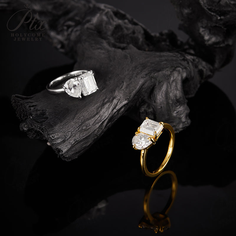 white lab created diamond wedding band price